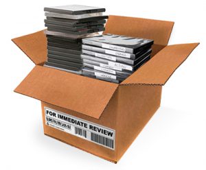 Production Screening involves shipping and receiving bulky boxes of DVDs or cumbersome links