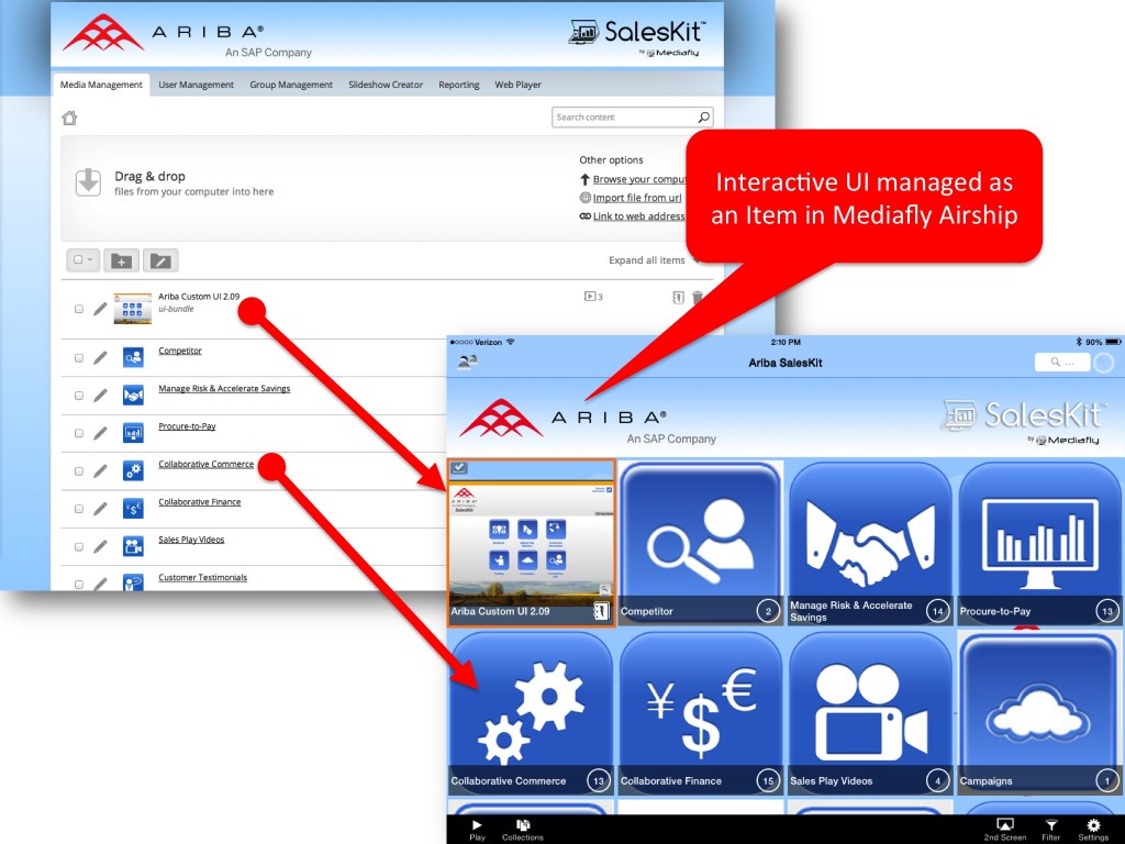 Ariba-SalesKit-on-Mediafly-Airship-CMS