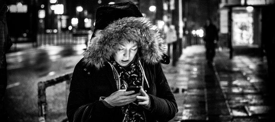Woman with Mobile Phone