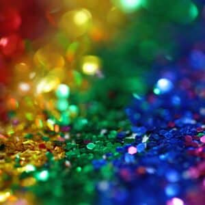 Rainbow glitter