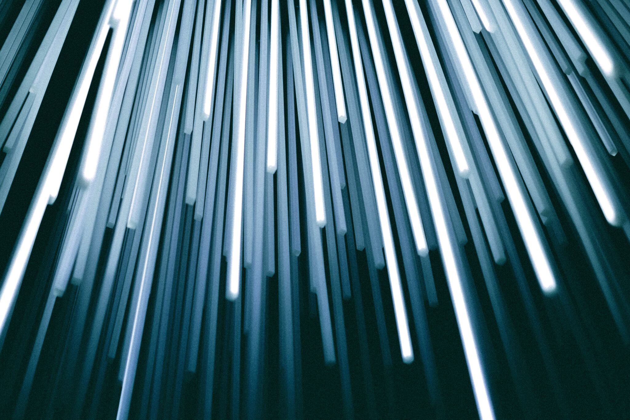 Beams of light representing hyperspace.