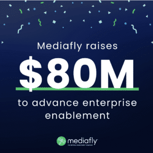 Confetti falling from the air with the announcement Mediafly raised $80 million.